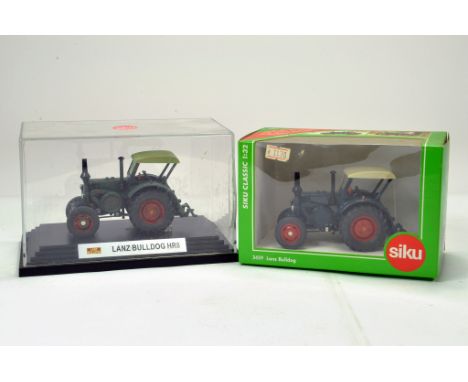 Siku 1/32 Vintage tractor duo comprising lanz bulldogs. Generally excellent in boxes.