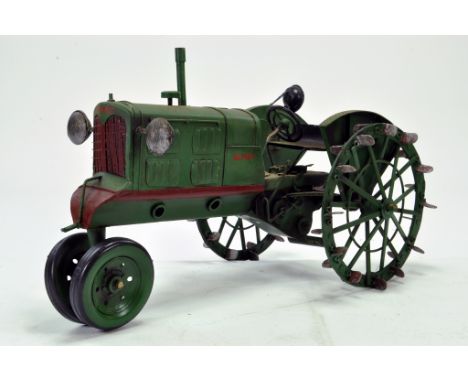 Large Scale approx. 1/12 Tin Plate Oliver Tractor. Interesting piece is refined in detail and authentic. 