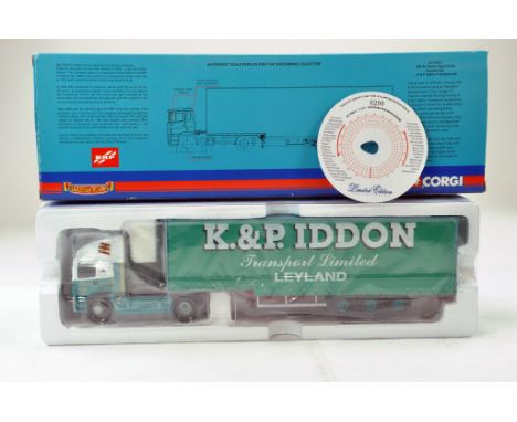 Corgi 1/50 Diecast Truck Issue comprising No. CC11912 ERF EC Step Frame Curtainside in the livery of K&amp;P Iddon. Excellent