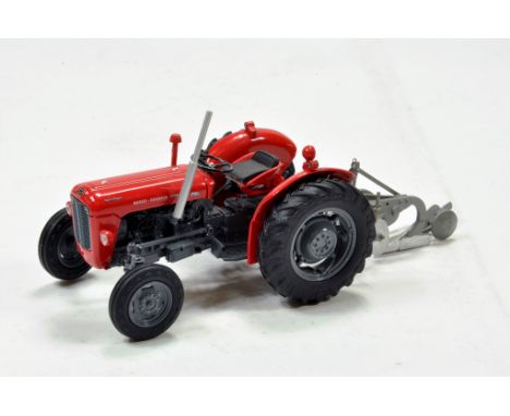 Universal hobbies 1/32 Massey Ferguson 35X tractor with scratch built plough. Generally excellent with box.