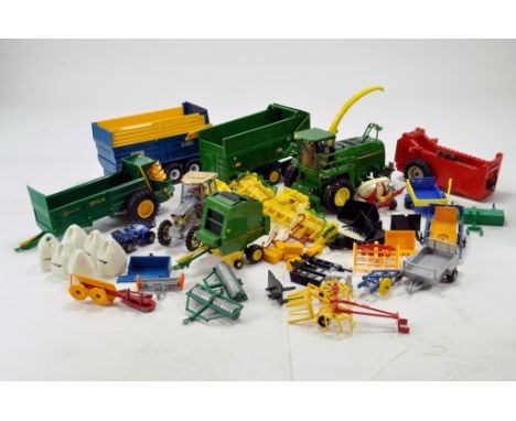 Britains, Joal and Siku 1/32 Farm issues including tractor and implement group. Generally fair to good.