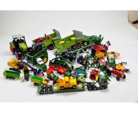 Large group of Farm and Tractor items from various makers. Misc Scales. Generally Fair to Good. 