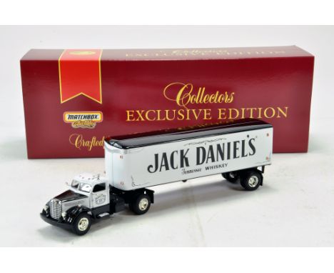 Matchbox Collectibles Diecast Truck Issue comprising Diamond T Tractor Trailer in the livery of Jack Daniels. Excellent to Ne