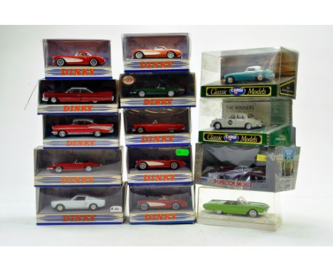 Matchbox Dinky Diecast group of 1/43 Classic Cars plus Corgi and Solido issues. Excellent to Near Mint in Boxes. 
