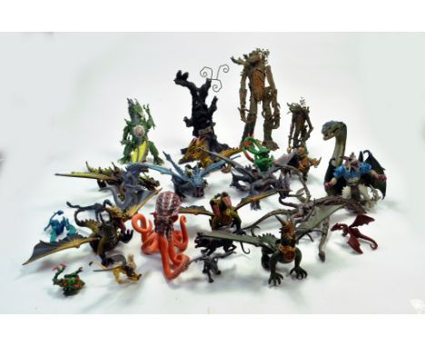 An impressive group of plastic mythical creatures based from TV Films, Harry Potter, Lord of the Rings and others. Dragons, T