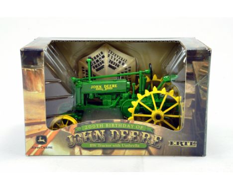 Ertl 1/16 200th Anniversary John Deere BW Tractor with Umbrella. Excellent in Box. 