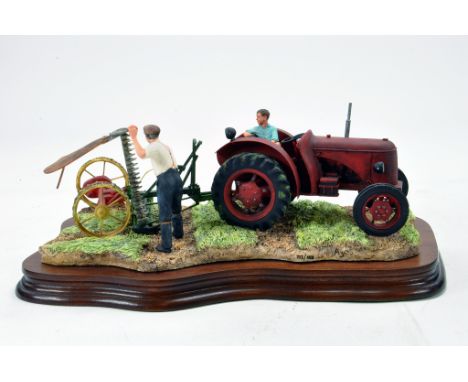 Border Fine Arts Presentation Piece 'First Cut' comprising David Brown Cropmaster Tractor. Superb piece. 