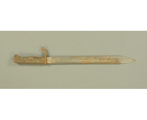 A First World War German bayonet by Simson &amp; Co Suhl. CONDITION REPORT: Lustred and lacking scabbard