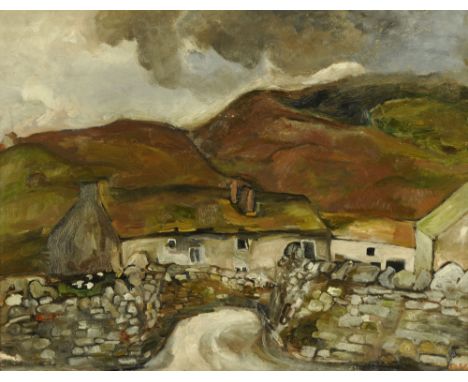 Sheila Fell (1931-1979), oil painting on canvas, "Appletreewick", 71 cm x 92 cm, signed. ARR (see illustration). CONDITION RE