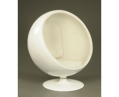 After Eero Aarnio an acrylic bubble chair, circa 2011.  Diameter across front 99 cm, height +/- 133 cm.   CONDITION REPORT: T