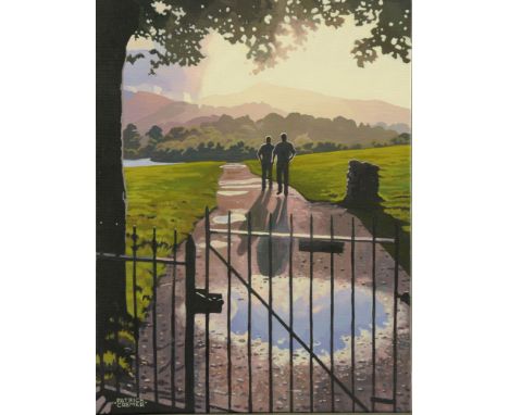 Patrick Cremer, acrylic on canvas "Into The Light Keswick", 40 cm x 31 cm, signed.  ARR (see illustration).