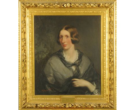 R Buckner, 19th century, oil painting, portrait of Charlotte Julianna Jane, 3rd daughter of Lord Henry Molineux Howard, wife 