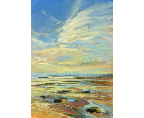 Clare Money, pastel "Midwinter Dawn", 70 cm x 49 cm, signed and in oak frame.  ARR (see illustration).