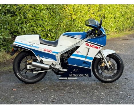 UK-market race replica Suzuki RG500R Gamma restored to a good standard c.2015 by Lewis Williams with an engine rebuild to 570