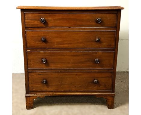 A 19th century mahogany commode, 73 x 68 x 50 cm.  The Alastair & Sheila Brooks Collection: of Oaklands (& past owners of Edn