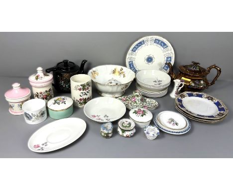 A large quantity of assorted china, to include; a Hammersley footed bowl, 10 x 24 cm, Coalport plate, Noritake plates, Limoge