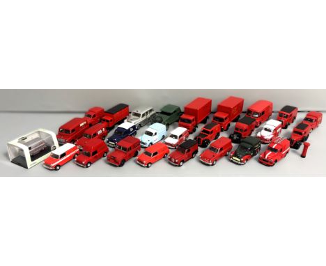 A collection of toy cars, mostly Royal Mail vehicles, makers include Dinky, Corgi, Oxford, (A Lot).