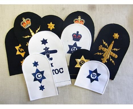 Royal Navy Patches - a collection of (10) Royal Navy trade patches mostly No.1 dress and some No.5 service dress patches. Inc