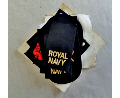 Royal Navy Patches - a collection of (118) Royal Navy trade patches, mostly No.1 dress and some No.5 service dress patches. I