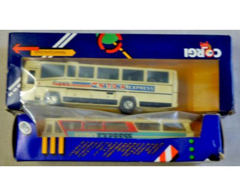 Corgi-National Express Coach-769 Euro-express bus - 1168, mint and boxed