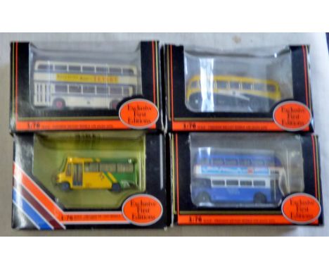 Gilgow (4)-Diecast Buses scale 1-76-Mercedes benz 709-Reeve Burgess Beaver Eastern National 24801-Leyland Atlantean Sheffield