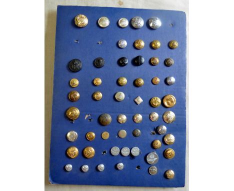 British Military Buttons (50+) Including Royal Navy, Newcastle Police, Civil Defence etc. Good lot