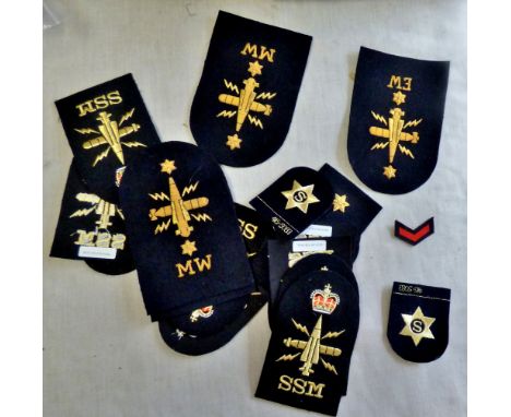 Royal Navy Patches - a collection of (21) including: S, SSM, MW, W, etc. Good mixed lot