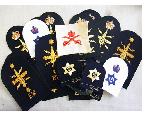 Royal Navy Patches - a collection of (25) including: S, SSM, SA, EW etc. Good mixed lot