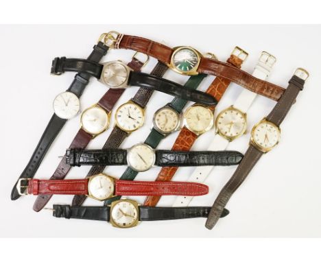 A collection of twelve mechanical wristwatches to include Services, Certina, Talis, Kered, Rubens, MuDu, Wittnauer, Nivada, A