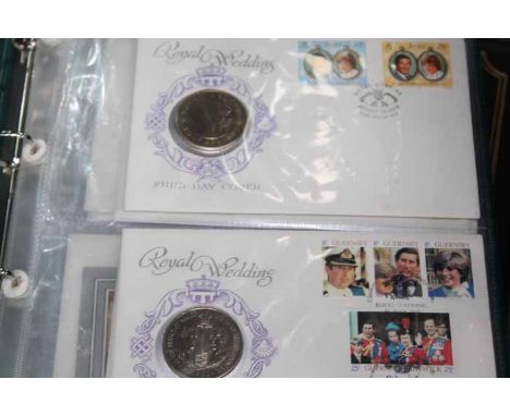 TWO ALUMS OF FIRST DAY COIN COVERS
each folder 30cm high
