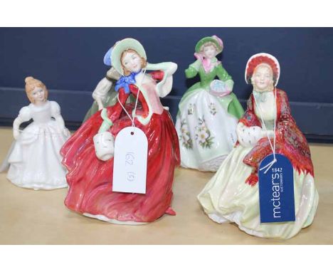 COLLECTION OF ROYAL WORCESTER AND ROYAL DOULTON FIGURES
including Sweet Holly, Her Ladyship, Autumn Breezes, Amanda and Fair 