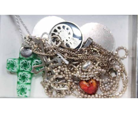 COLLECTION OF SILVER JEWELLERY
iincluding bracelets, necklace and earrings set in silver and enamel (23)