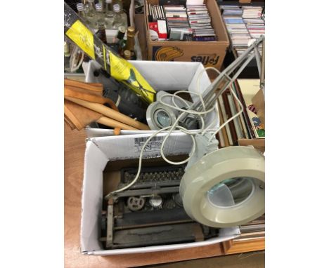Typewriter, lamp etc.