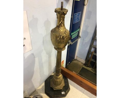 Gilt metal lamp