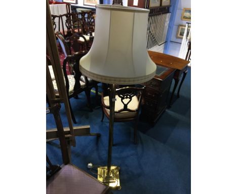 Brass standard lamp