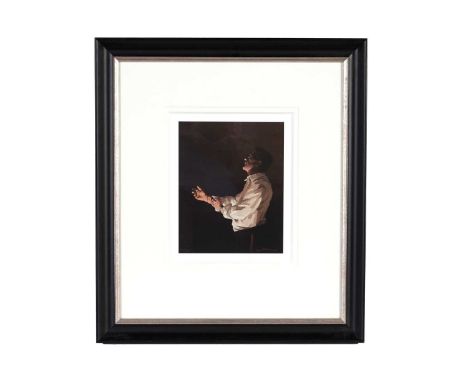 After Jack Vettriano OBE(Scottish, b.1951)"Marked Heart",signed,limited edition print, 72/75,24.5 x 19.5cms (image), in frame