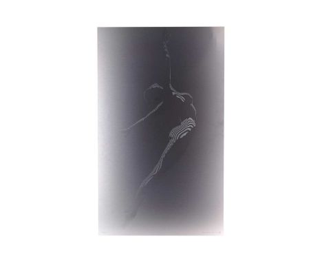 Jason Keeley(Contemporary)"Midnight Penumbra" (2020),direct print to brushed steel, with aluminium sub frame,limited Metal Ed