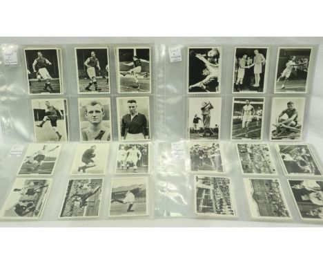 Ardath photocards, group A sports (22), group B (22) x2, group C (22), group D (22), group K (22), and group H, Ardath Austra