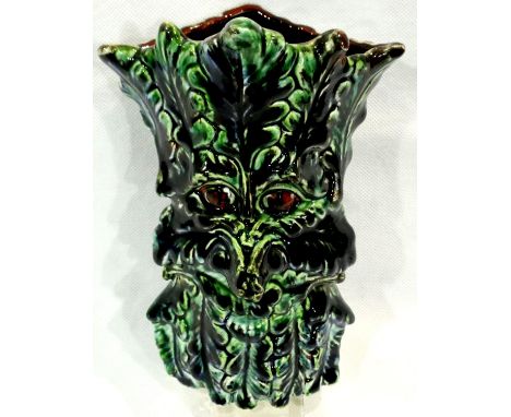 Anita Harris Tree Man vase, signed in gold, H: 18 cm, no cracks or chips. P&amp;P Group 1 (£14+VAT for the first lot and £1+V
