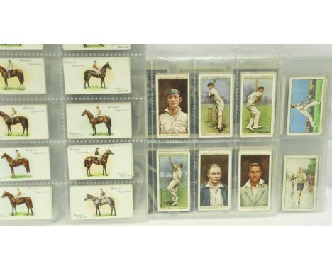 Cigarette cards, John Player Derby winners (50), Wills cricketers 1928, Wills sporting personalities (48) and Park Drive Cham