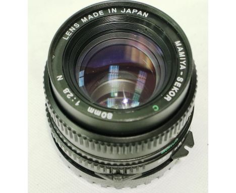 Mamiya 80mm lens 1:2.8. No scratches/fogging to lens. P&amp;P Group 1 (£14+VAT for the first lot and £1+VAT for subsequent lo