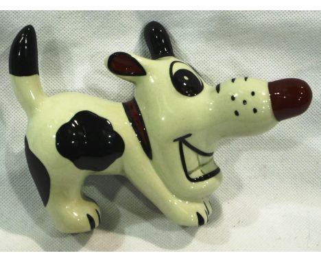 Lorna Bailey dog, Dashy, L: 14 cm, no cracks or chips. P&amp;P Group 1 (£14+VAT for the first lot and £1+VAT for subsequent l