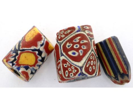 Presumed Tibetan design ceremonial beads. P&amp;P Group 0 (£5+VAT for the first lot and £1+VAT for subsequent lots) 
