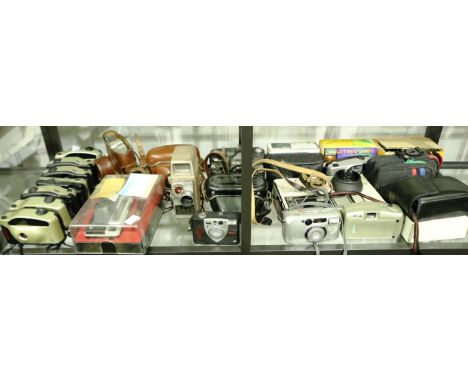 Collection of mixed cameras to include a Canon Mate DX. P&amp;P Group 3 (£25+VAT for the first lot and £5+VAT for subsequent 