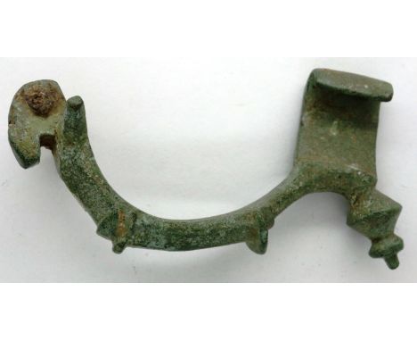 1st century Roman Germania arch fibula, L: 50 mm in excellent condition. P&amp;P Group 0 (£5+VAT for the first lot and £1+VAT
