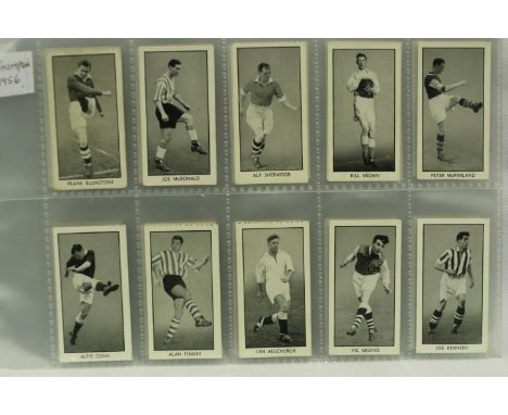 Subbuteo 1954 first and second series, each of twenty four cards (48), and The Wizard Famous Footballers cards (24). P&amp;P 