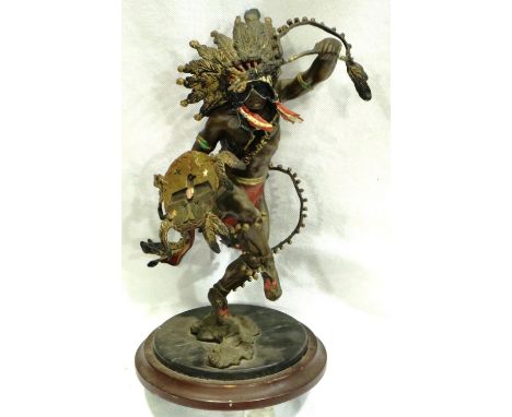 Franklin Mint Spirit of The Thunder Bird bronze statue, H: 27 cm. P&amp;P Group 2 (£18+VAT for the first lot and £3+VAT for s