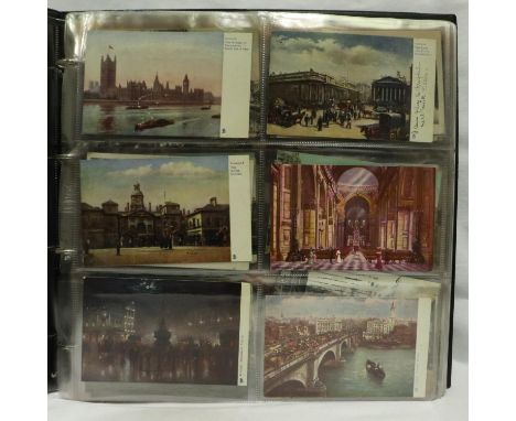 Approximately 250 vintage postcards mainly London scenes. P&amp;P Group 2 (£18+VAT for the first lot and £3+VAT for subsequen