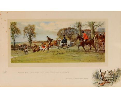 AFTER 'SNAFFLES' [CHARLIE JOHNSON PAYNE] (1884-1967) 'Happy are they who hunt for their own pleasure and not to astonish othe