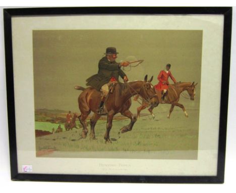 AFTER LIONEL EDWARDS 'Hunting Types'-'Old Mr Bailycorn' & 'The Dealer Man', a pair of colour prints published by Lawrence Jel